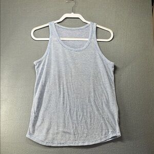 Gray Sleeveless Tank Top with Classic Crew Neck‎